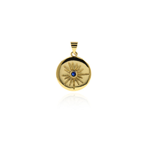 Individualism Jewelry-Exquisite Round Polaris Pendant-DIY Jewelry Accessories  17x20mm