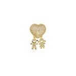 Individualism Jewelry-Exquisite Micropavé Pendant for Boys and Girls-Confession Gift   18x30mm
