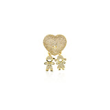 Individualism Jewelry-Exquisite Micropavé Pendant for Boys and Girls-Confession Gift   18x30mm
