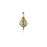 Exquisite Micropavé Tree Pendant-Individualism Jewellery   16x27mm