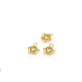 Personalized Micro-Pavé Heart-Shaped Crown-Personalized Jewelry Accessories  11x9mm