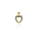 Personalized Heart Shaped Zircon Pendant-Personalized Jewelry Accessories  13.5x19mm