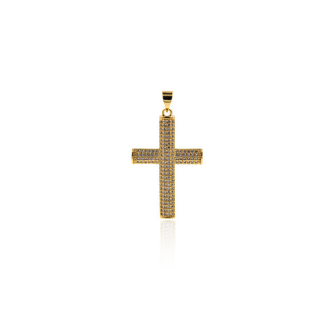 Personality Micropavé Cross Pendant-Personality Jewelry Accessories  22x34mm