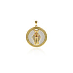 Exquisite Round Enamel Micropavé Snake Pendant-Personalized Jewelry Making   25.6x27mm