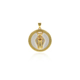 Exquisite Round Enamel Micropavé Snake Pendant-Personalized Jewelry Making   25.6x27mm
