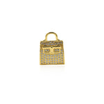 Delicate Micropavé Micropavé Handbag Pendant-Personalized Jewellery Making   19x25mm
