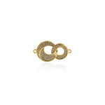Exquisite Micro-Pave Connector-Personalized Jewelry Making   28x15mm