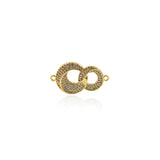 Exquisite Micro-Pave Connector-Personalized Jewelry Making   28x15mm