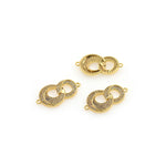 Exquisite Micro-Pave Connector-Personalized Jewelry Making   28x15mm