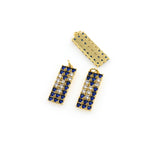 Exquisite Rectangle Zircon Pendant-Personalized Jewellery Making   9x26.5mm