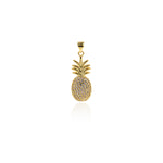Exquisite Micropavé Pineapple Pendant-Personalized Jewellery Making   11x28mm