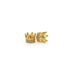 Exquisite Micro-Pavé Crown Beads-Personalized Jewelry Making   10x8mm