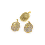 Delicate Micropavé Geometric Pendant-Personalized Jewelry Making   20x27mm