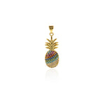Exquisite Colorful Pineapple Pendant-Personalized Jewellery Making   10.7x27.6mm