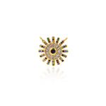 Exquisite Micropavé Evil Eye Pendant-Personalized Jewellery Making   22x22mm