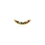 Minimalist Zircon Connector-Personalized Jewelry Making  21.5x6.5mm