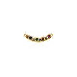 Minimalist Zircon Connector-Personalized Jewelry Making  21.5x6.5mm