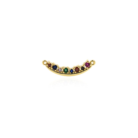 Minimalist Zircon Connector-Personalized Jewelry Making  21.5x6.5mm