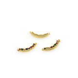 Minimalist Zircon Connector-Personalized Jewelry Making  21.5x6.5mm