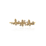 Personalized Flower Zircon Connector-Personalized Jewelry Making   35x10mm