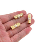 Shiny Minimalist Long Tube Separator-DIY Jewelry Making Accessories   23x8.5mm