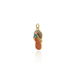 Shiny Enamel Slipper Pendant-DIY Jewelry Making Accessories   8x18mm