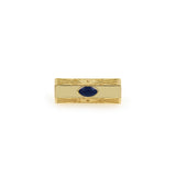 Shiny Minimalist Long Tube Purple Evil Eye Pendant-DIY Jewelry Making Accessories    22x9mm