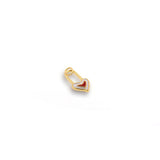 Shiny Minimalist Enamel Heart Pendant-DIY Jewelry Making Accessories   10x18mm