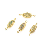 Shiny LOVE Connectors-DIY Jewelry Making Accessories   29x7mm