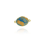 Shiny Enamel Connector-DIY Jewelry Making Accessories   19x12x4mm