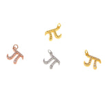 Shiny Round Micro Pave Pi Pendant-DIY Jewelry Making Accessories  13x16mm