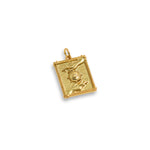 Shiny Rectangle Sun Pendant-DIY Jewelry Making Accessories   13x20mm