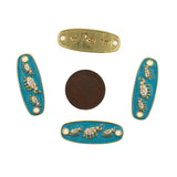 Shiny Enamel Elephant Zircon Connector-DIY Jewelry Making Accessories   30x11mm