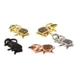 Shiny Minimalist Elephant Pendant-DIY Jewelry Making Accessories  16x25mm