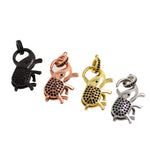 Shiny Minimalist Elephant Pendant-DIY Jewelry Making Accessories  16x25mm