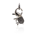 Shiny Minimalist Elephant Pendant-DIY Jewelry Making Accessories  16x25mm