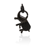 Shiny Minimalist Elephant Pendant-DIY Jewelry Making Accessories  16x25mm