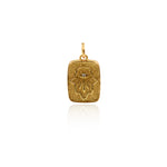 Rectangular Hamsa Zircon Pendant-DIY Jewelry Making Accessories  11x17mm