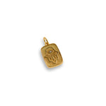 Rectangular Hamsa Zircon Pendant-DIY Jewelry Making Accessories  11x17mm