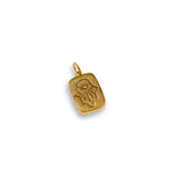 Rectangular Hamsa Zircon Pendant-DIY Jewelry Making Accessories  11x17mm