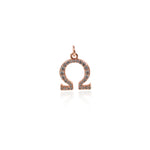 Exquisite Micropavé Symbol Pendant-DIY Jewelry Making Accessories  11x14mm