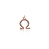 Exquisite Micropavé Symbol Pendant-DIY Jewelry Making Accessories  11x14mm