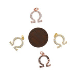 Exquisite Micropavé Symbol Pendant-DIY Jewelry Making Accessories  11x14mm