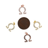 Exquisite Micropavé Symbol Pendant-DIY Jewelry Making Accessories  11x14mm