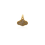 Exquisite Micropavé Cloud Pendant-DIY Jewelry Making Accessories   11x10mm
