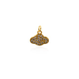 Exquisite Micropavé Cloud Pendant-DIY Jewelry Making Accessories   11x10mm