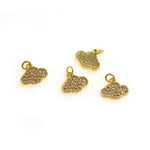 Exquisite Micropavé Cloud Pendant-DIY Jewelry Making Accessories   11x10mm