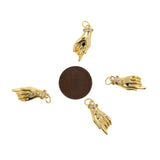 Exquisite Round Evil Eye Hand Pendant-DIY Jewelry Making Accessories   9x22mm