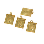 Exquisite Rectangular Multi-Element Pendant-DIY Jewelry Making Accessories   15x21mm