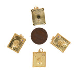 Exquisite Rectangular Multi-Element Pendant-DIY Jewelry Making Accessories   15x21mm